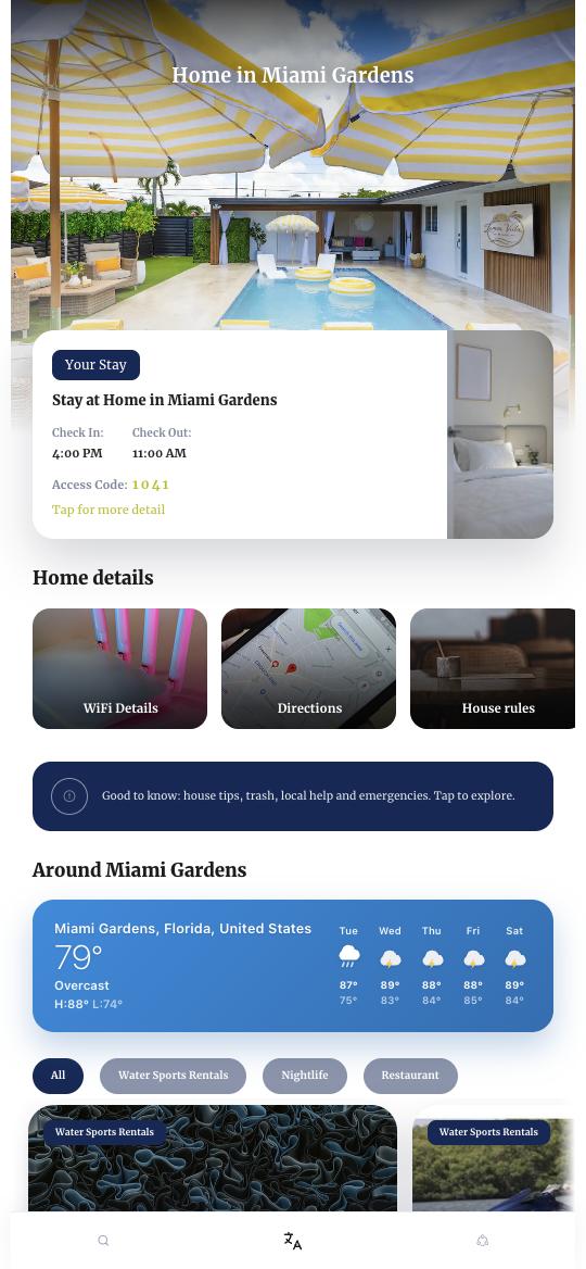 The App menu guidebook design