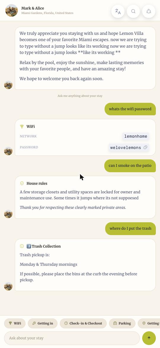The Concierge guidebook design